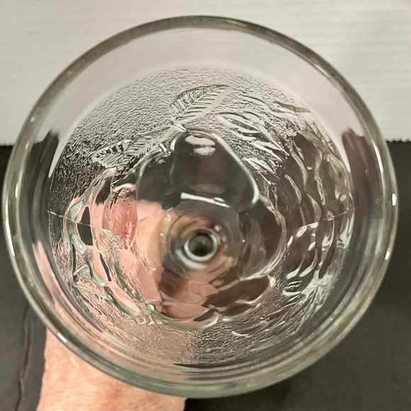 Vintage Cristal D'Arques Gourmande Embossed Fruit Water Goblets Made in France - Picture 4 of 10